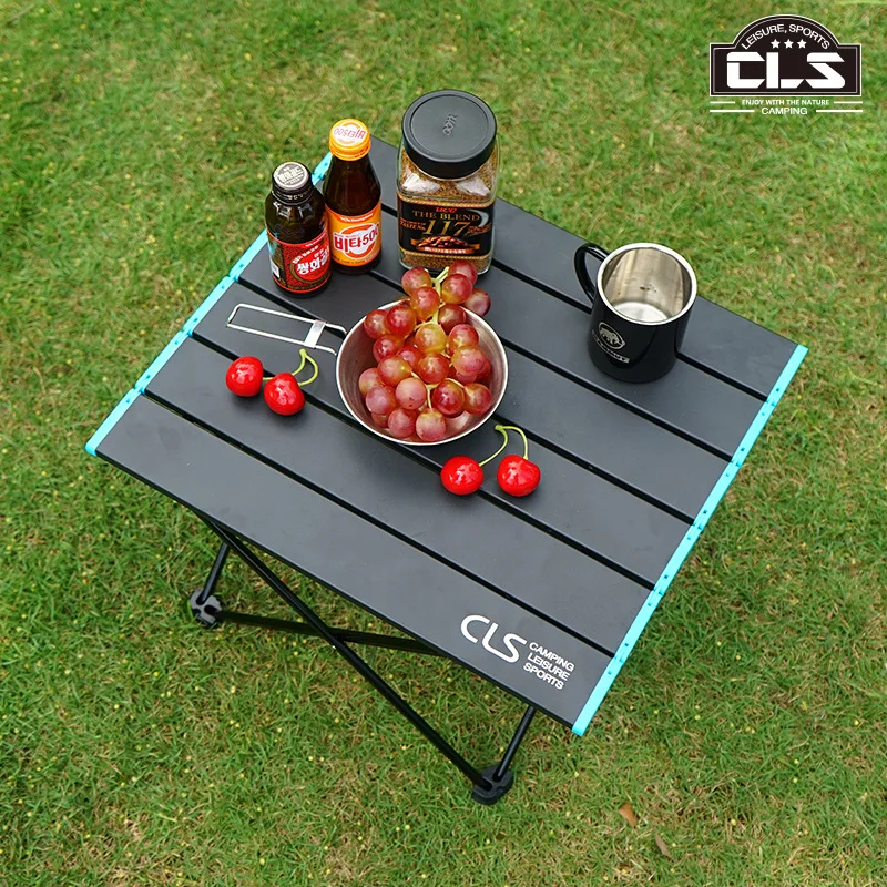  New outdoor climbing camping portable mini folding table barbecue tables lightweight aluminum table