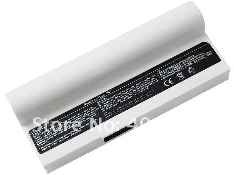 Белая Φ Eee PC 901 1000 1000H Аккумулятор для ноутбука ASUS Battery 6600mAh|laptop battery|battery for asuslaptop battery