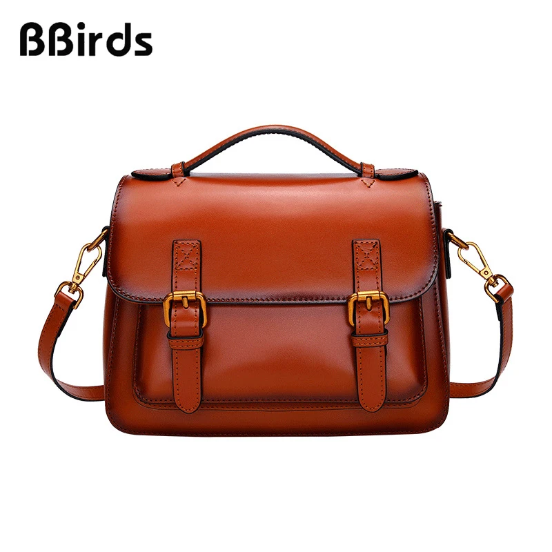 

BBirds Messenger Bag Female Handbag Fashion Retro Women's Leather Bag Leather Bag High Capacity Bolso femenino