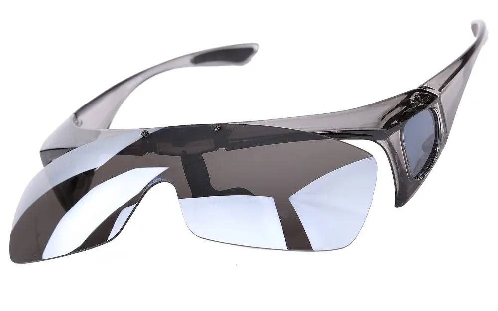 Agstum, мужские, женские, закрученные очки, поляризационные, для рыбалки, вождения, очки, флип-ап, подходят поверх солнцезащитных очков