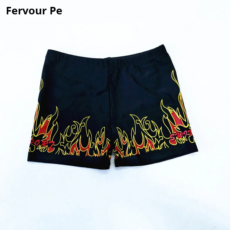 

Boy Board Shorts trunks New arrival Beach shorts Fit Middle children children Flame printing bathing shorts A18155