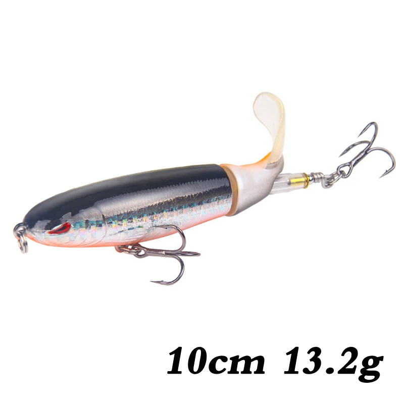 1 шт. Whopper Plopper 105 мм 17,2 г Искусственная верхняя водная рыболовная приманка вращающийся хвост воблеры профессиональные Поппер рыболовные снасти - Цвет: N4