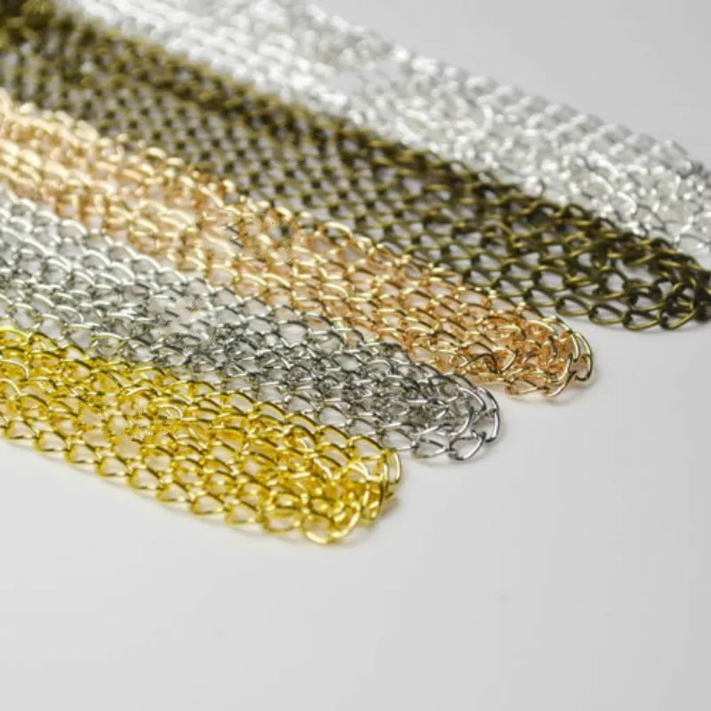 Wholesale Width 1.8/3.2mm Gold Silver Rhodium Color Iron Twisted