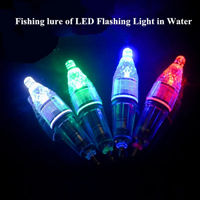  Fishing Lure Flash LED Light Spoon Bass Halibut Flasher Saltwater Trolling Deep Drop Fishing Underw