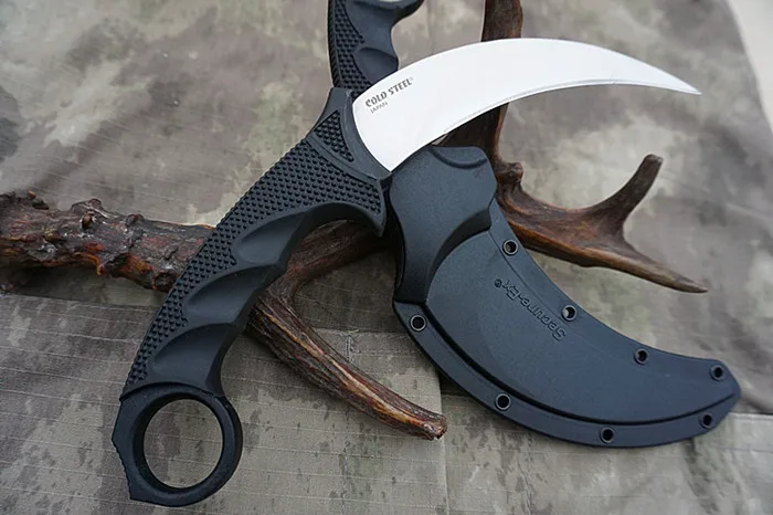 Нож karambit из холодной стали, стальной нож Tigers с фиксированным лезвием, походные инструменты, охотничий нож, спасательные ножи для выживания