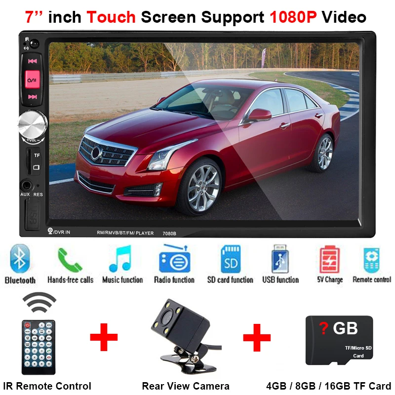 

Auto Car Central Multimedia Multimidia 2Din 2 Din 7'' Touch Bluetooth Radio MP5 MP4 MP3 Music Video Player Mirror Link Autoradio