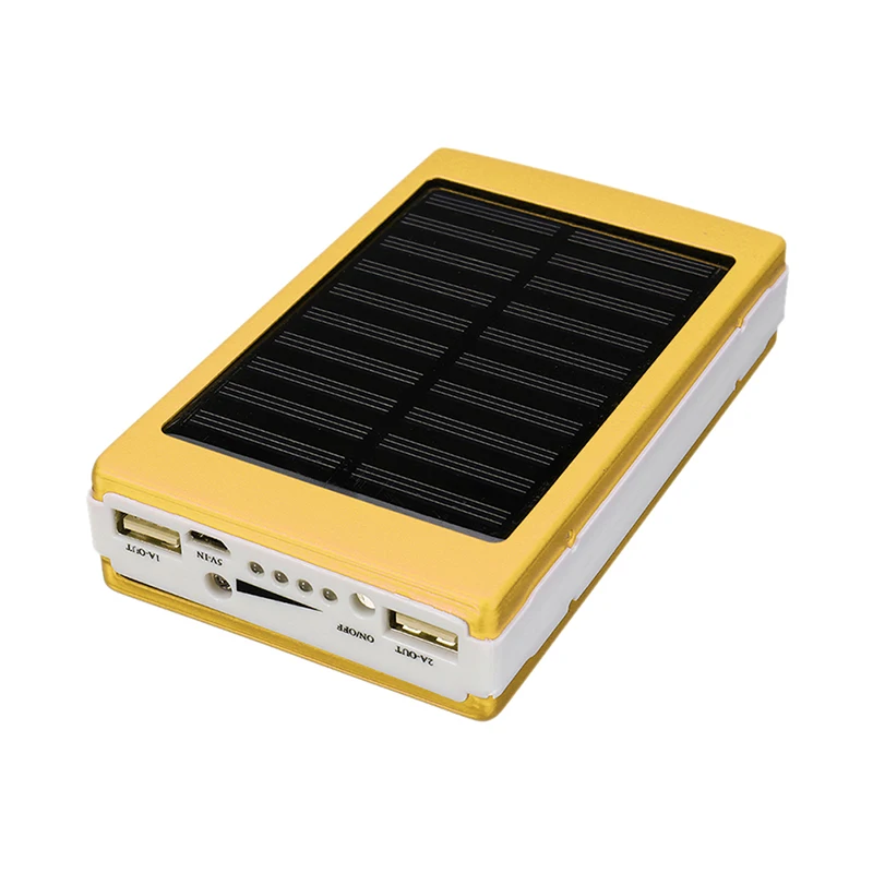 Портативный 5x18650 power bank Pover power Bank 18650 Солнечный блок питания чехол DIY Box двойной usb-комплект зарядное устройство для телефона фонарик