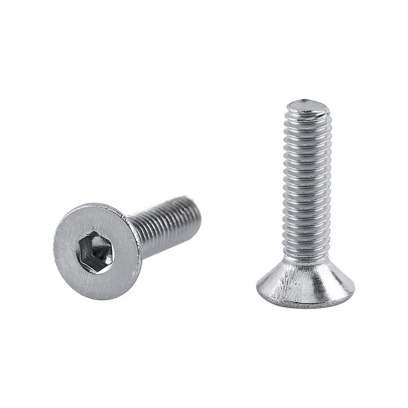 250pc/set A2 Stainless Steel M3 Cap/Button/Flat Head Screws Sets Hex Socket Bolt With Hex Nuts Assortment Kit Mayitr