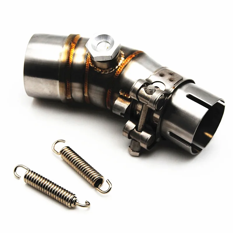 

for ER6N without Exhaust Motorcycle Exhaust Middle Pipe Stainless Steel Muffler Link Pipe Middle Section Adapter Pipe Easy to u