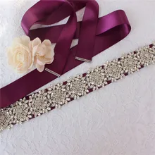 Свадебный пояс, свадебный пояс с кристаллами, свадебный пояс с бриллиантами, свадебный пояс с жемчугом