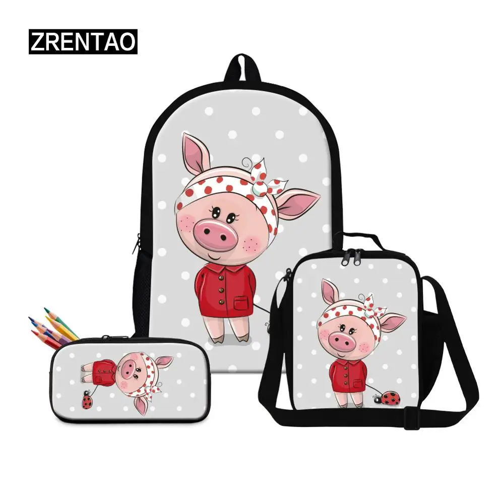 Leather Cute Pink Pig Backpack Daypack Bag Women Leather Cute Pink Pig Backpack Daypack Bag Women