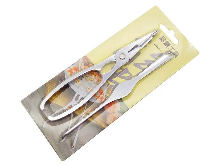 100Set 2pcs/set Stainless Steel Seafood Cracker Pick Set For Crab