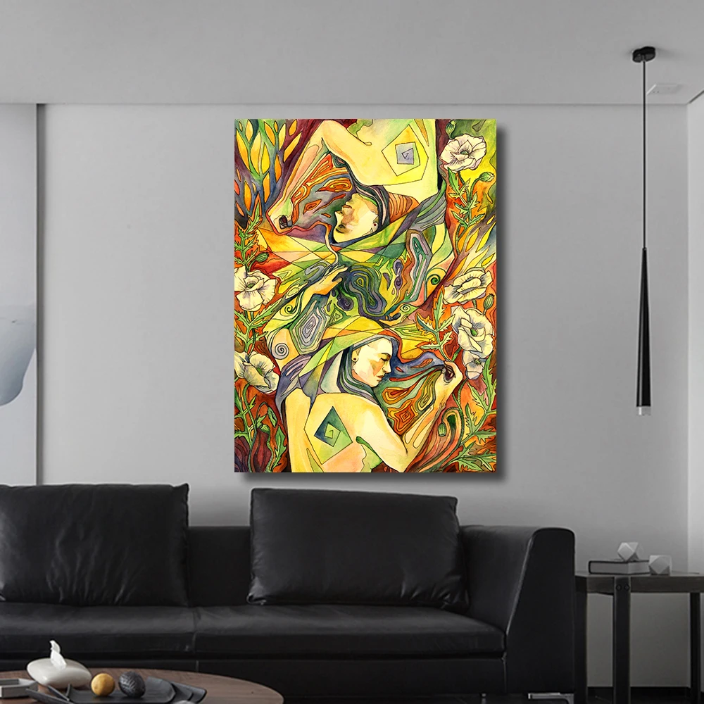 

Figure Painting People Sleeping on the Field Oil Painting on Canvas Wall Pictures for Living Room Poster and Painting Wall