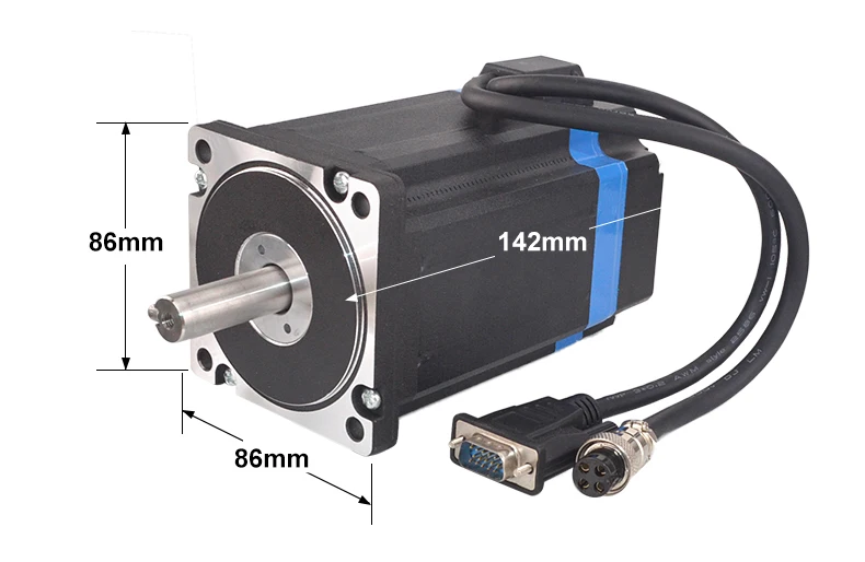 Nema34 8.5Nm замкнутый контур шаговый двигатель комплект Nema 34 шаговый двигатель+ замкнутый контур шаговый Драйвер CL86T и 2 шт. удлинительные кабели