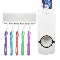 SOLEDI автоматический зубная паста Диспенсер + 5 зубная щётка подставка для стойки Товары для ванной полезные новые модные - изображение
