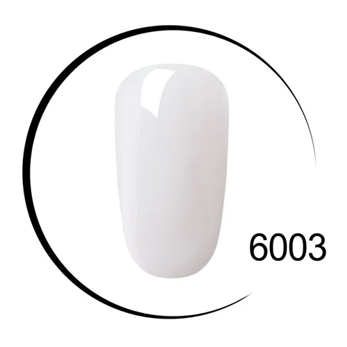 Elite99 одношаговый Цветной Гель-лак чистый цвет белый дизайн ногтей супер качество отмачиваемый Светодиодный УФ-гель без запаха - Цвет: 6003