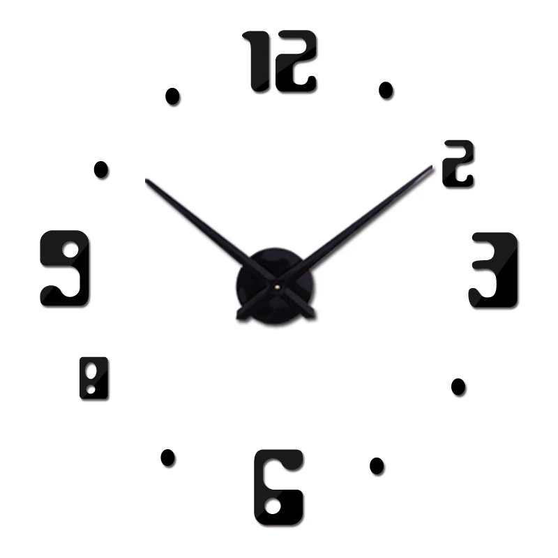 

New Diy Wall Clock Acrylic Clocks Quartz Watch Reloj De Pared Living Room Modern 3d Mirror Stickers Horloge Home Klok