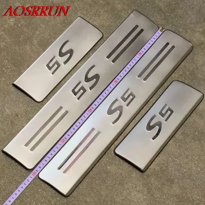 

for Jac refine s5 2013 2014 2015 Stainless Steel Door Sill Strip Welcome Pedal Trim Auto Car Styling Stickers Accessories 4pcs