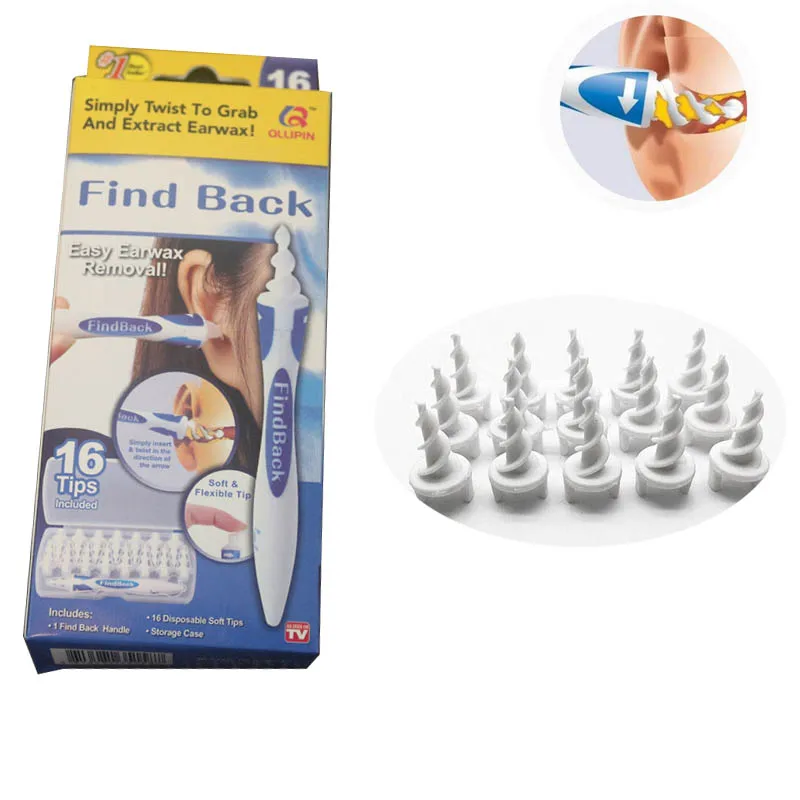 

cleaning Ears 16 Tips Ear Cleaner Ear Care Clean Tools Kit Rotating Earpick Easy Earwax Removal Soft Spiral Prevent Ear-pick