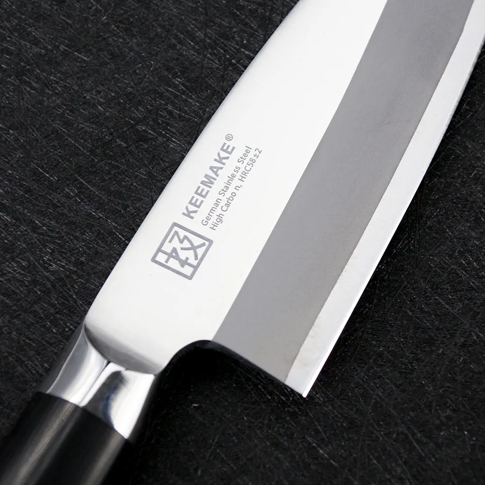 KEEMAKE 6," дюймовый кухонный нож шеф-повара для суши Deba, немецкая 1,4116 сталь, G10+ S/S ручка, бритва, острое лезвие, прочные инструменты для резки мяса