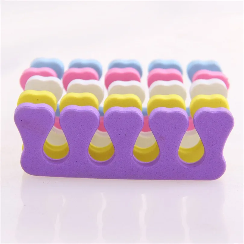 

5PairsEVA Foam Toe Separators For Finger Nail Separation Color High Quality Nail Art Essential Manicure Tool Feet Care G