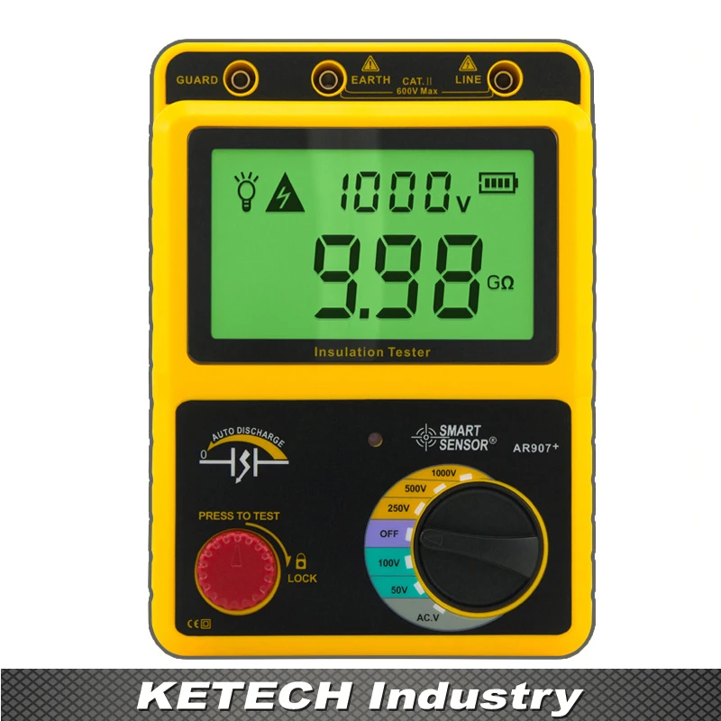 

AR-907 Digital Insulation Resistance Tester Voltage Meter