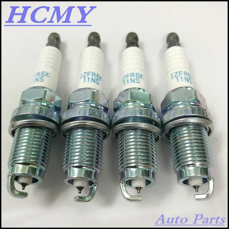 4 шт./лот иридиевая Свеча зажигания для Honda Civic 1.8L CSX 2.0L Acura CRV IZFR6K11NS 12290-R62-H01 |
