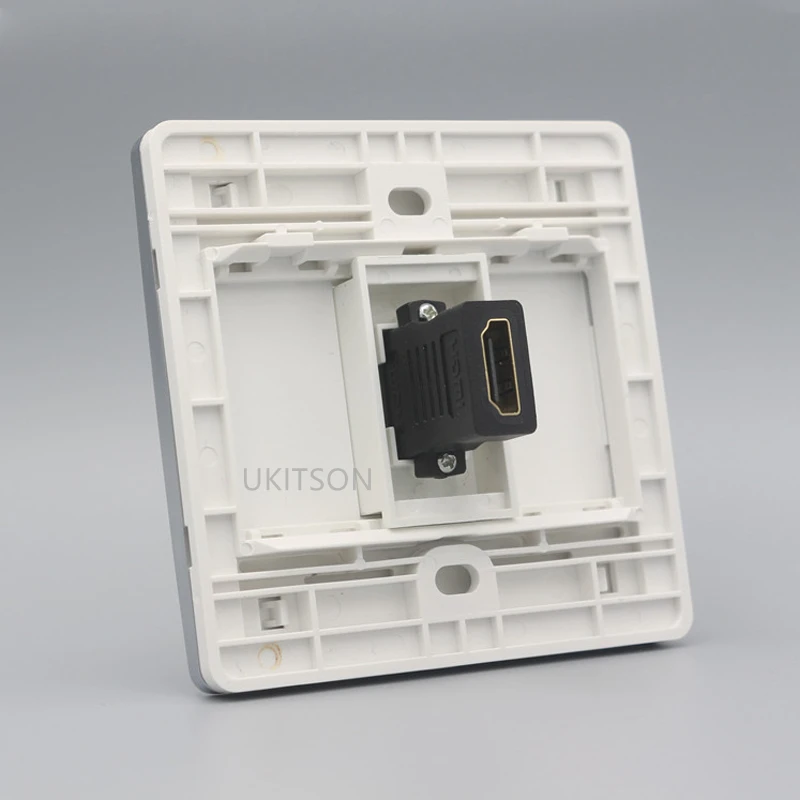 New HDMI 2.0 Wall Panel Backside Female To Female HDMI Plug Socket For 4K 3D