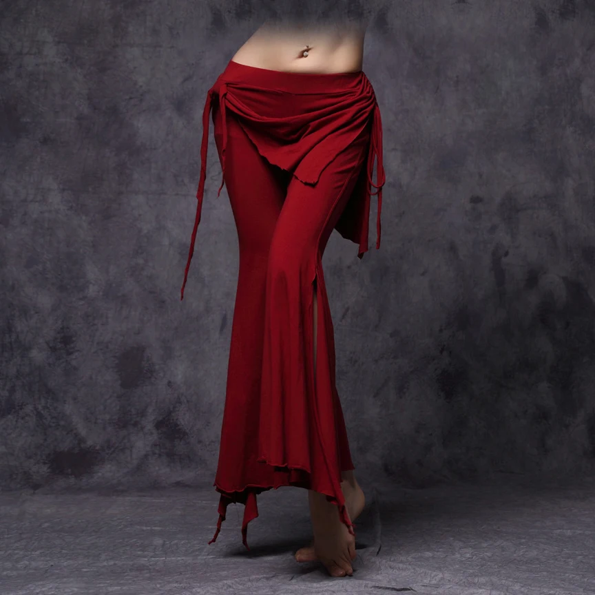 Women Tribal Belly Dancing Dancewear Women High Waist Flare Trousers