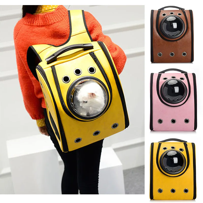 

Hot Pet Dogs Cat Double Shoulder Bag Travel Bag Cat for Carry Bag Carrier Breathable Small Pet Handbag Dog Cat-carrying Backpack
