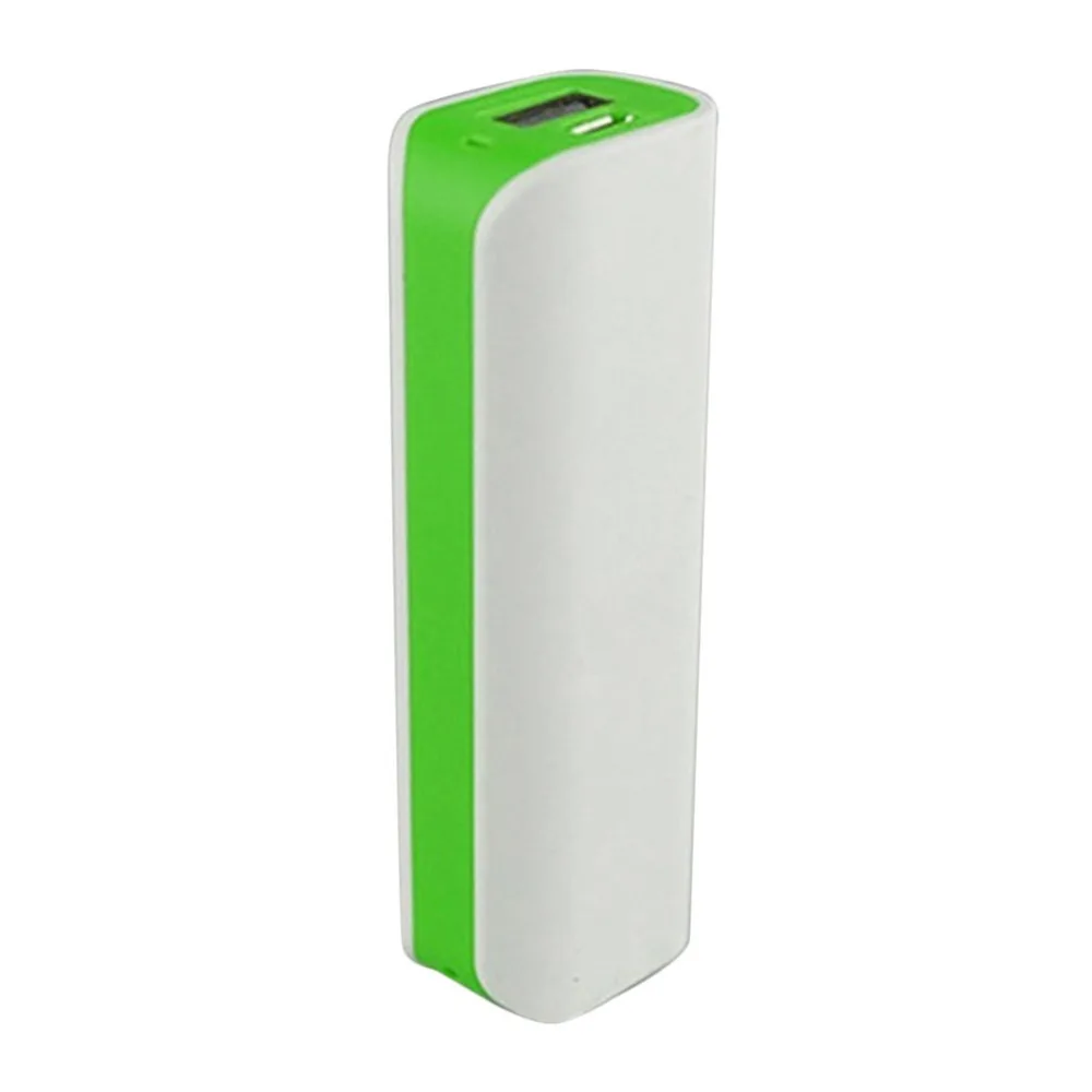 green Power Bank Shell Free Welding USB Ports Power Bank PCB Charger Case DIY Kits Powered By 2600mAh 18650 Battery