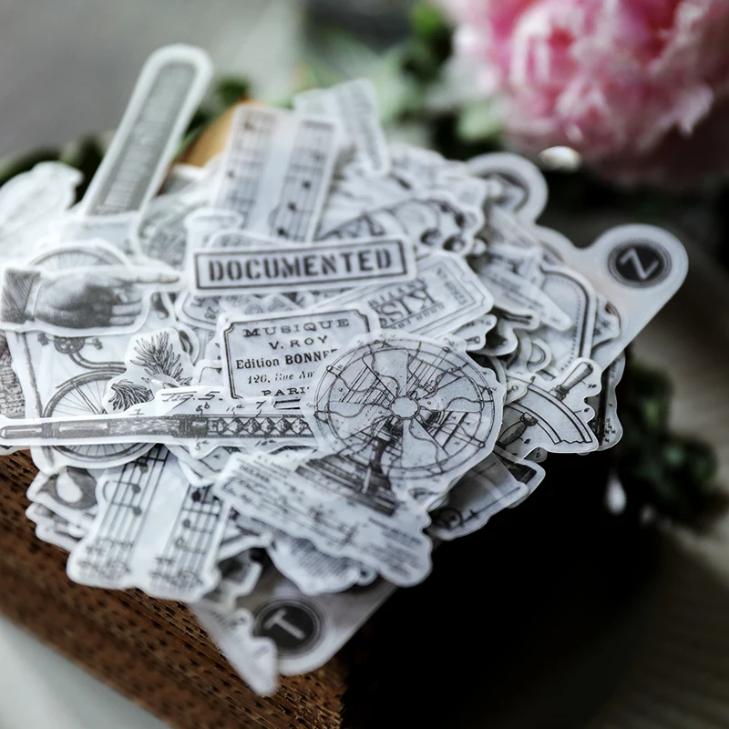 

VYUTXA Vintage Vellum stickers for Scrapbooking Happy Planner/Card Making/Journaling Project
