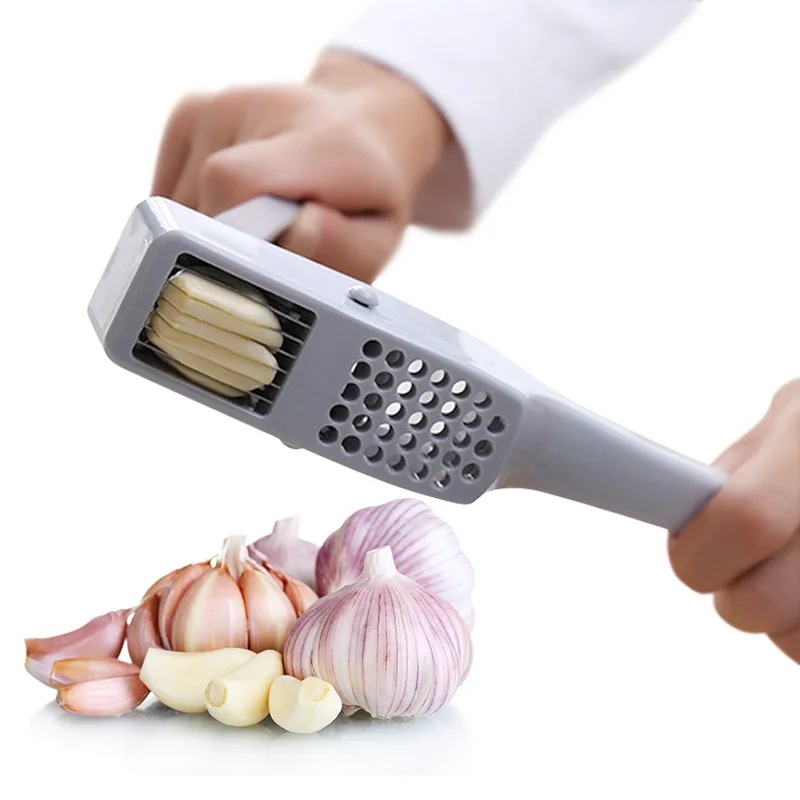 Multifunctional 2 in 1 ABS Plastic Garlic Presses,Cooking Tools Fruit & Vegetable Tools Garlic