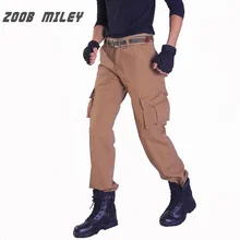 Спортивные брюки Zoob MILEY Модные мужские мешковатые брюки карго свободного покроя плюс размер 29-36 мульти-карманы хлопок повседневные комбинезоны прямые брюки