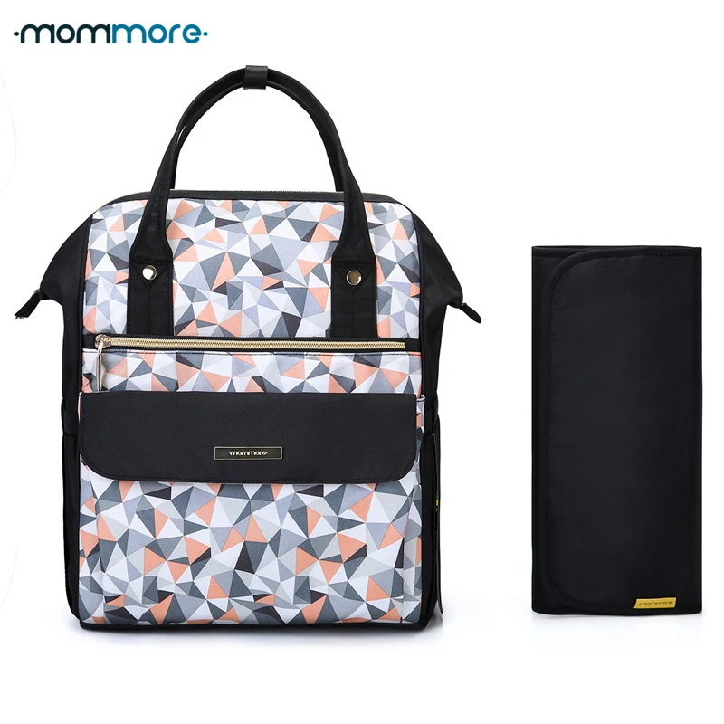 

mommore Fashion Mummy Maternity Nappy Backpack Brand Large Capacity Baby Bag Travel Backpack Designer Nursing Bag for Baby Care