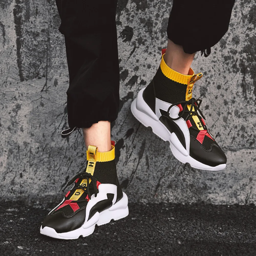 

Mens Shoes Lace-up Breathable Mesh Flat Men's Vulcanize Shoes 2019 New Fashion Mixed Color Cheap Shoes Zapatos De Hombre