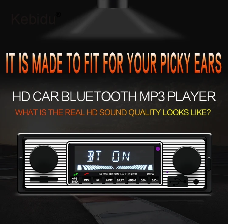 Kebidu 12 в Bluetooth Авто Радио 1 Din стерео аудио MP3 плеер fm-радио приемник Поддержка Aux