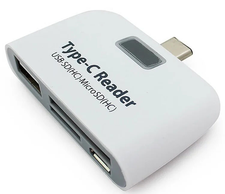 Мобильный телефон card reader Тип-C USB2.0 U диск для MacBook считыватель карт OTG TF SD card reader