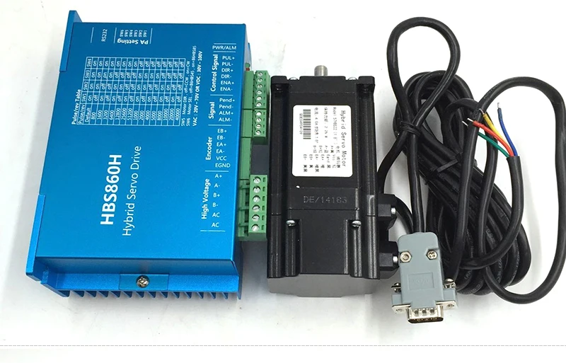 HBS860H+57HBS22 Closed loop stepper motor and drive kits(2)