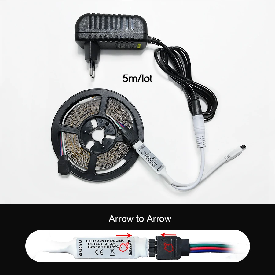 Светодиодная лента 2835 RGB водонепроницаемая светодиодная 5 м 10 15 20 SMD домашняя Fiexble