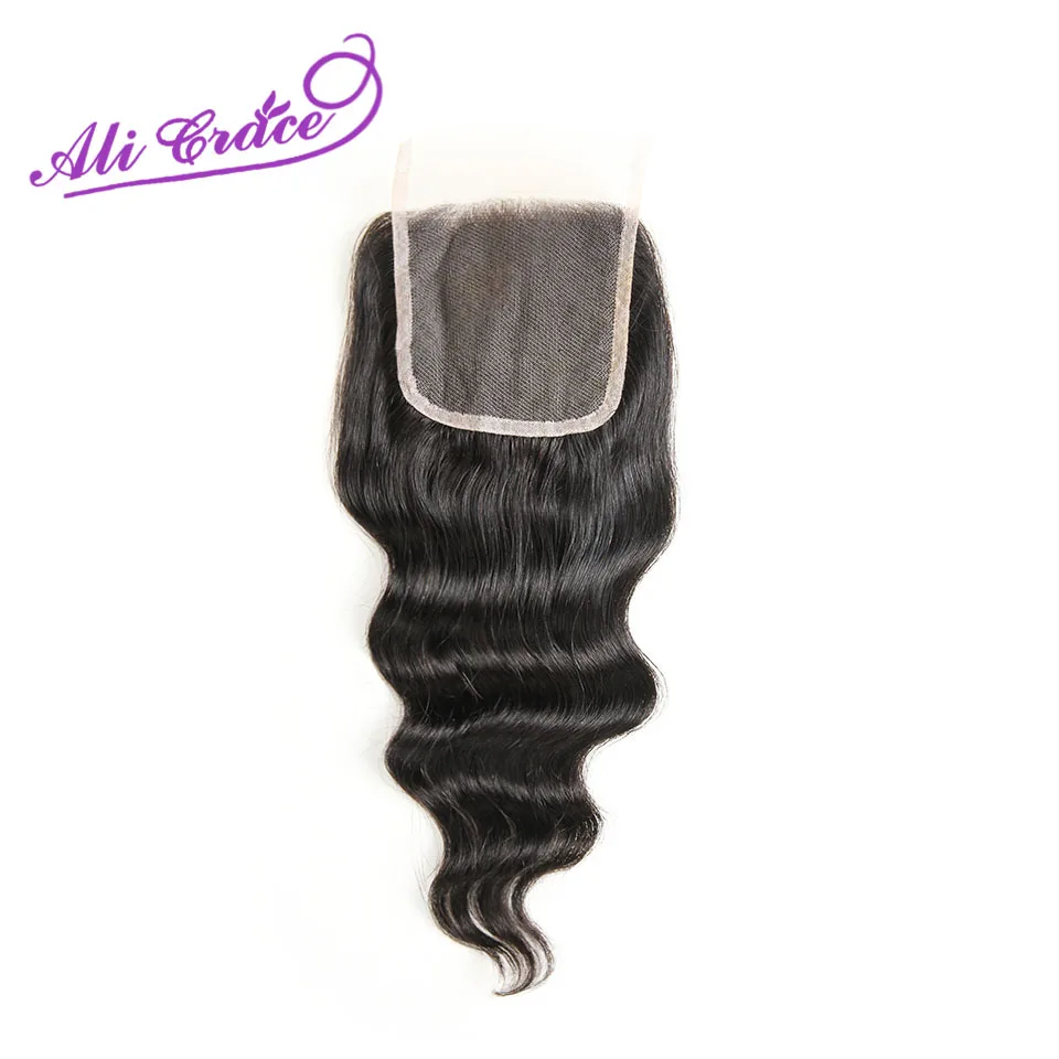 Ali Grace волосы перуанские Свободные волны 3 пряди человеческие с кружевной