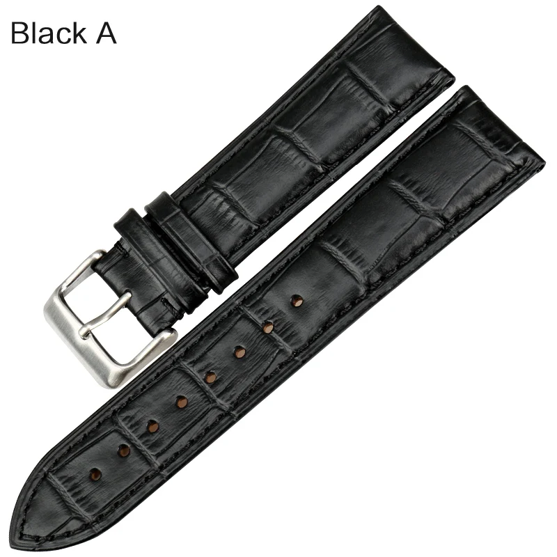 MAIKES часы аксессуары коровья кожа ремешок часы ремешок 18 мм 19 мм 20 мм 22 мм 24 мм браслет для Casio - Цвет ремешка: Black A