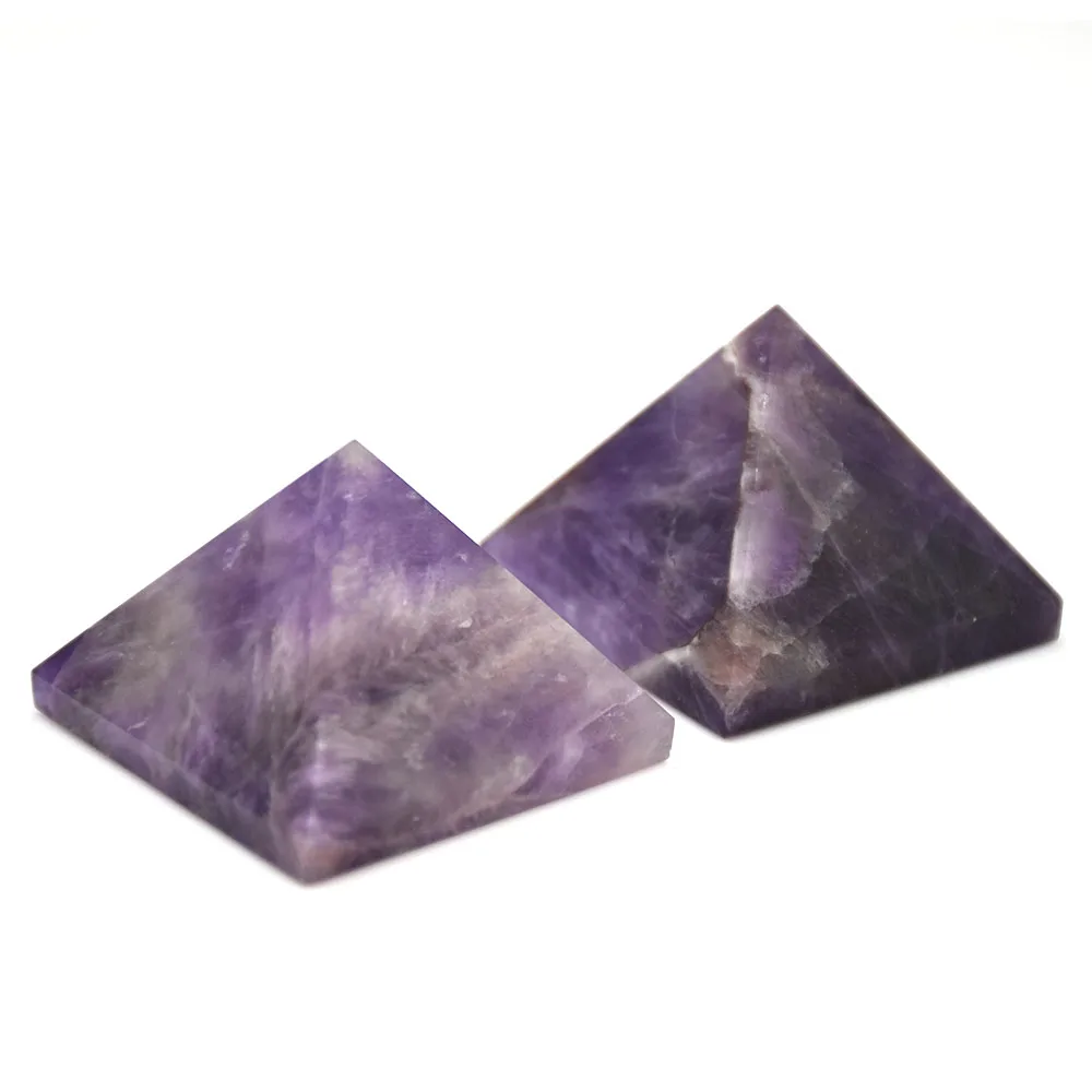 

Natural Dreamy Purple Crystal Pyramid Love Gemstone Mineral Great for Meditation Healing Home Decoration Chakra Reiki Stone