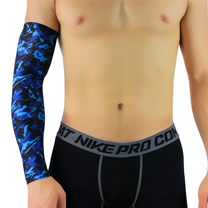 Super Elastic Sport Skin Arm Sleeve Cooling UV Cover Sun protective Stretch Basketball Fashion Arm Warmers Gloves wholesale #3J (7)