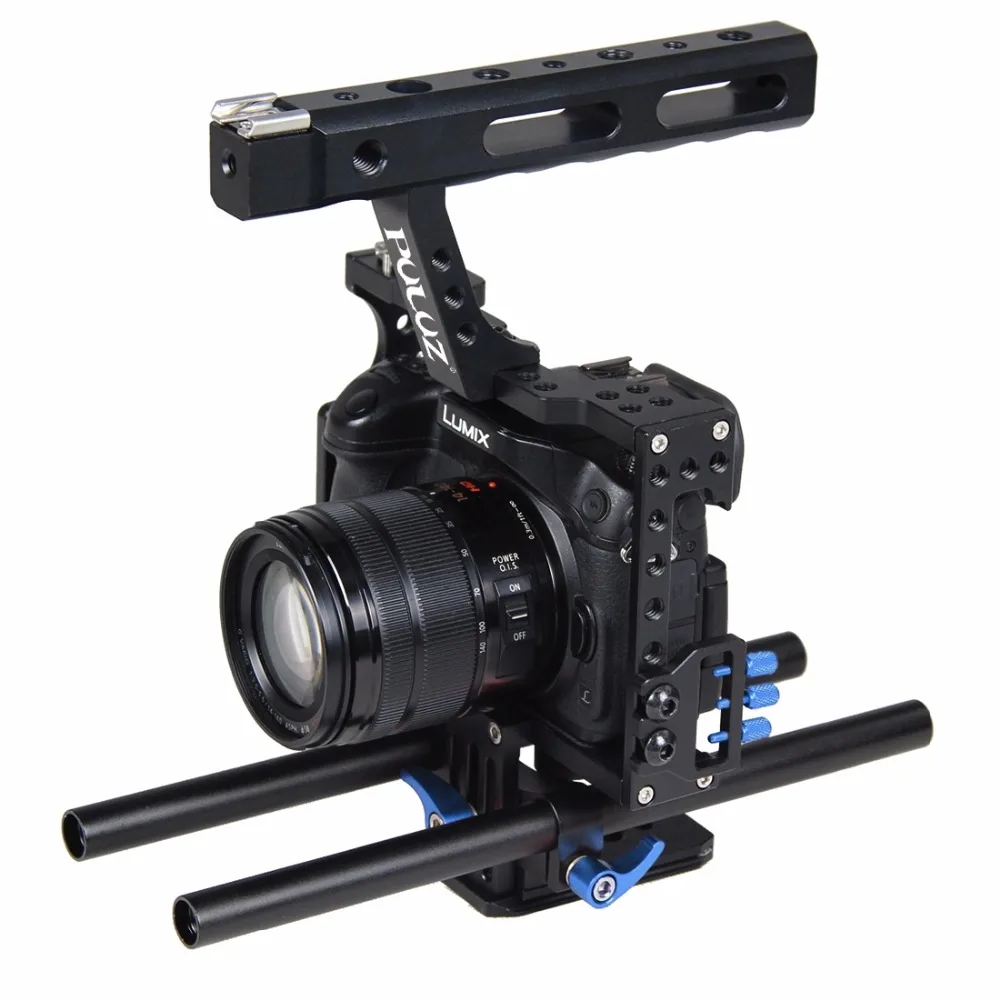 PULUZ ручка клетка для видеокамеры Steadicam Стабилизатор для sony A7 и A7S и A7R и A7R II и A7S II для Panasonic Lumix DMC-GH4