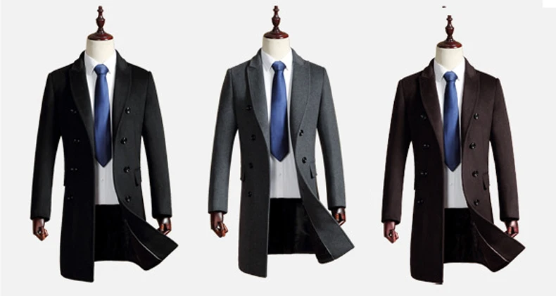 Мужской осенне-зимний Тренч, пальто, куртка, Мужская Повседневная Модная приталенная куртка большого размера, мужская верхняя одежда