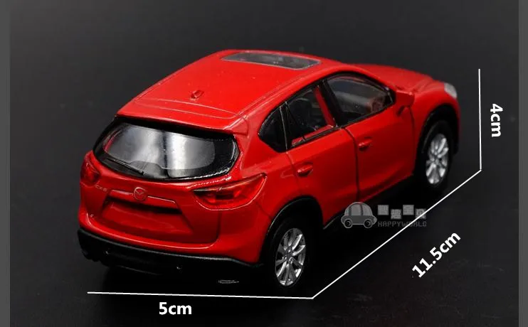 Модель автомобиля из 1:36 сплава, высокое моделирование Mazda CX-5, автомобильные игрушки из сплава, металлические Литые диски, 2 открытые двери, игрушечные транспортные средства