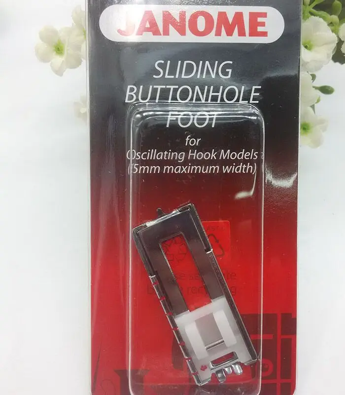 

JANOME Sliding Buttonhole Foot #200-123-006 for Oscillating Hook Models