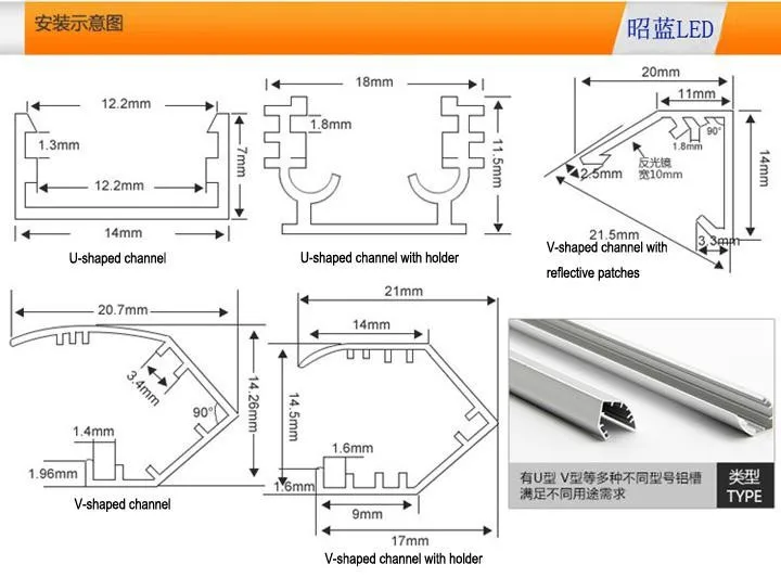 50 м/лот 72 светодиодный s/M SMD5730/SMD5630 светодиодный светильник 12 Вольт, жесткий алюминиевый светодиодный светильник с v-образным алюминиевым каналом