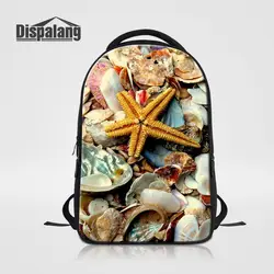 Dispalang Морская звезда ноутбука рюкзак для Для мужчин Для женщин Mochila Тетрадь рюкзак В виде ракушки с принтом в полоску школьная сумка для